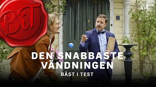 Marcus Berggren med snabbaste vändningen någonsin  Bäst i test 2022  SVT [upl. by Oirramed]