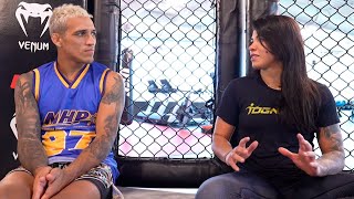 Claudinha Gadelha entrevista Charles do Bronx no UFC PI [upl. by Frymire]