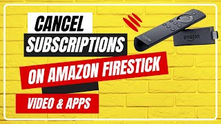 Easy Steps Cancel Subscriptions on Amazon Firestick  Unsub from Video amp Apps [upl. by Sitoiganap]