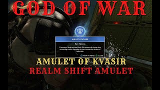 Amulet of Kvasir Location  God of war  Realm shift Amulet  Rare Item [upl. by Llenaej]