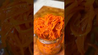 Quick amp Easy Korean Carrot Salad Recipe 🌶️  Delicious Morkovcha in Minutes 🥕 [upl. by Eelana993]