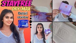 Stayfree Dry Max XL Pads  Stayfree Pad Detail Review  Worth Buy Or Not [upl. by Landes]