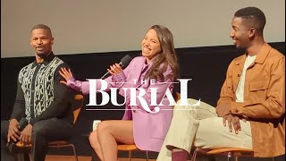 Jamie Foxx THE BURIAL movie talk with Jurnee Smollett Mamoudou Athie  December 17 2023 [upl. by Harrington75]