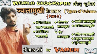 विश्व का भूगोलLec25ज्वालामुखी के प्रकारपंकMud VolcanoTypes of VolcanoGyanAstu by Varun [upl. by Annayad]