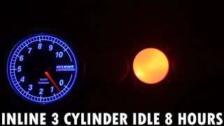 I3 inline 3 cylinder engine 8 hour idle firing order 1 2 3 [upl. by Shea]