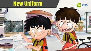 New Uniform  Badrinath and Budhdeb  Comedy Cartoon  Hindi Cartoon  TV Show  Zee Kids [upl. by Mirabel]