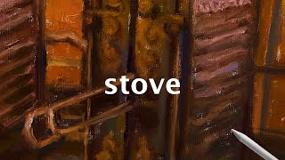 Painting a STOVE ｜Artset4 App｜iPad Pro129 [upl. by Fitzger]