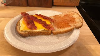 Making Bacon Egg amp Cheese Sandwiches  Home Cooking Vlog  Easy amp Cheap Meal Option  No Mess [upl. by Menides]