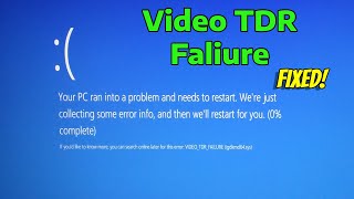 How To Fix Video TDR Faliure  atikmpagsys in Windows 11 [upl. by Choong48]