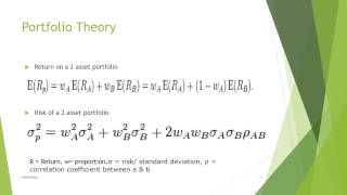 Portfolio Theory [upl. by Nitsreik859]