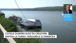 COTELE DUNĂRII SUNT ÎN CREȘTERE RAPIDA LA TURNU MĂGURELE ȘI ZIMNICEA [upl. by Sellers365]