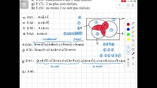 S2200  Axiomes des probabilités  Exercices [upl. by Nnylasor]