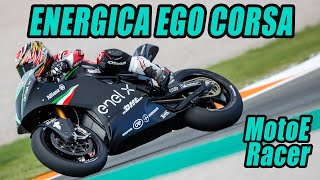 Riding The Energica Ego Corsa MotoE Electric Racebike [upl. by Ecargyram601]