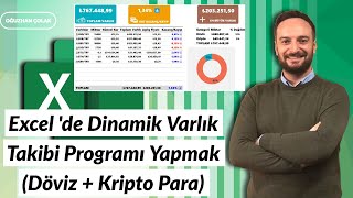 Excel de Dinamik Varlık Takibi Programı Yapmak Döviz  Kripto Para  Dashboard  Oğuzhan ÇOLAK [upl. by Corsiglia]