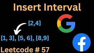 INSERT INTERVAL  LEETCODE 57  PYTHON SOLUTION [upl. by Magnum877]