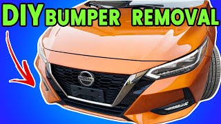 DIY 2020 2021 2022 2023 Nissan Sentra Bumper RemovalTakeout  Any Bumper Takeout [upl. by Aicarg]