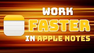 How to Work Faster in Apple Notes  better workflow [upl. by Alliuqa]