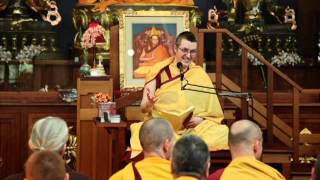 US Kadampa Festival  using difficult conditions as spiritual lessons  Gen la Dekyong [upl. by Anoynek]