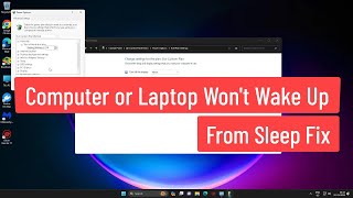 Computer or Laptop Wont Wake Up From Sleep Fix In Windows 11  10 [upl. by Lorak61]