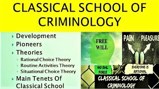 Schools Of Criminology  Part1   Criminology  The Learner [upl. by Lohman]