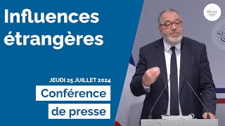 Conférence de presse sur les influences étrangères [upl. by Kale]