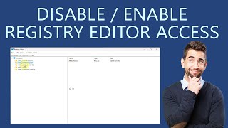 How to Disable or Enable Registry Access in Windows 11 [upl. by Rosenbaum533]