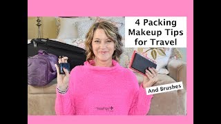 4 Packing Makeup Tips for Travel In a Carryon Suitcase [upl. by Assanav79]