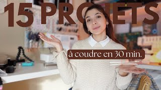 15 projets couture à coudre en 30 minutes  Couture facile et rapide [upl. by Nottirb]