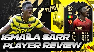 PACE MONSTER 💨 82 INFORM IF SARR PLAYER REVIEW TOTW 82 ISMAILA SARR  FIFA 22 [upl. by Avlem]