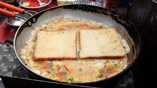 india egg omelette toast  indian street food [upl. by Yci584]