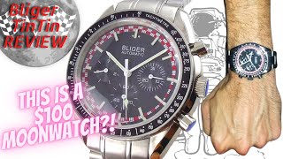 Bliger Omega Speedmaster TinTin Homage Watch Review [upl. by Llerrahs]