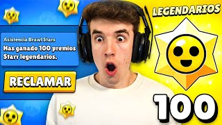 APERTURA del GANADOR de LOS 100 DROPS LEGENDARIOS GRATIS de BRAWL STARS [upl. by Yrrap]