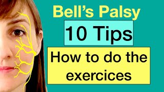 Facial Paralysis Bells palsy 10 TIPS How to do facial EXERCISES Prevent synkinesis [upl. by Kriste480]