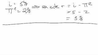 ex ante versus ex post real interest rates [upl. by Hertzog480]