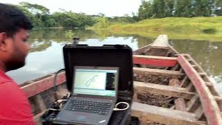 Hydrographic  Bathymetric Survey of Kalijira RiverBarisalBangladesh কালিজিরা নদী বরিশাল বাংলাদেশ [upl. by Adlez]