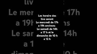 Horaire live [upl. by Orferd745]