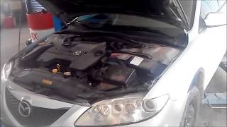 HOW TO REPLACE TIMING BELT ON MAZDA 6 20 DIESEL [upl. by Leirad866]