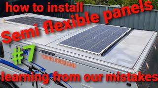 How to install semi flexible solar panels correctly More power longer life less heat ep 7 [upl. by Charteris955]