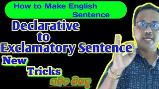 Transformation of Sentence Declarative to Exclamatory Best rules to learnfor all exams in odia [upl. by Mandi]