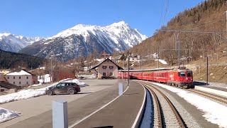 ★ 4K 🇨🇭Cab ride ScuolTarasp  Landquart  Chur Switzerland 032020 [upl. by Atnoled882]