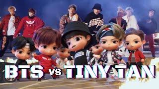 MIC DROP BTS VS TINY TAN COMPARISON [upl. by Ardnosak]