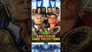 WWE Crown Jewel 2024  Early Card v4 Bevelock Shorts CrownJewel WWECrownJewel CrownJewel2024 [upl. by Ynnattirb724]