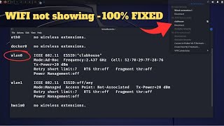 Fix WLAN0 Not Showing on Kali Linux StepbyStep Guide to Get WiFi Working [upl. by Bryon]