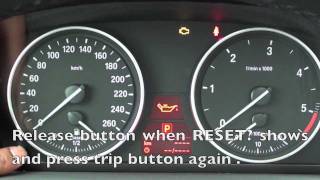 How to Reset the 20062011 BMW Maintenance Light oil brake service [upl. by Fleeman]