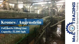 Full Krones Bottle Filling Line for Milk with Augenstein Rinser [upl. by Malynda]