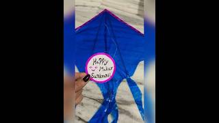 DIYMakar Sankranti special  kite crafting ￼￼🪁viral trending kite shorts udiudijaye [upl. by Brelje]