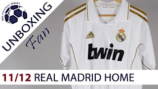 Real Madrid Home Retro Jersey 1112 Ronaldo JJSport Fan Version Unboxing Review [upl. by Lain]