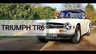 1974 Triumph TR6  A Quick Drive  Exhaust Sound [upl. by Ttirb994]