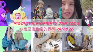 MOONSUNMOONBYULampSOLAR MOMENTS JAN 2020 용콩별콩솔라amp문별 容蜜星蜜頌樂amp玟星甜蜜的瞬間 012020 [upl. by Platon267]