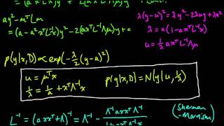 ML 107 Predictive distribution for linear regression part 4 [upl. by Rashida123]